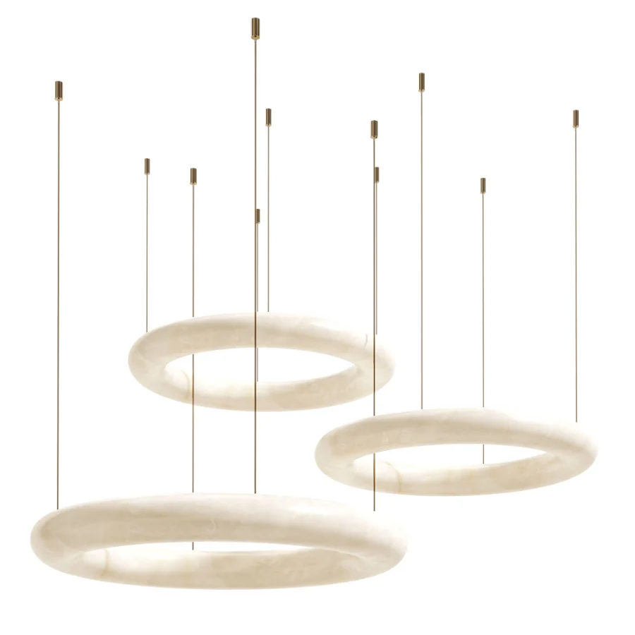 Aurelia Alabaster Ring Pendant Light - Image 3
