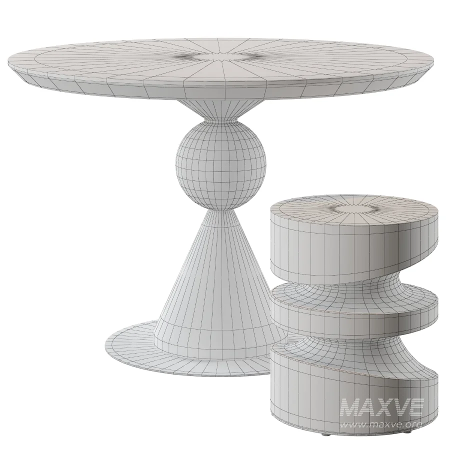 Circus Table & Tornado Stool | Riva1920 - Image 3