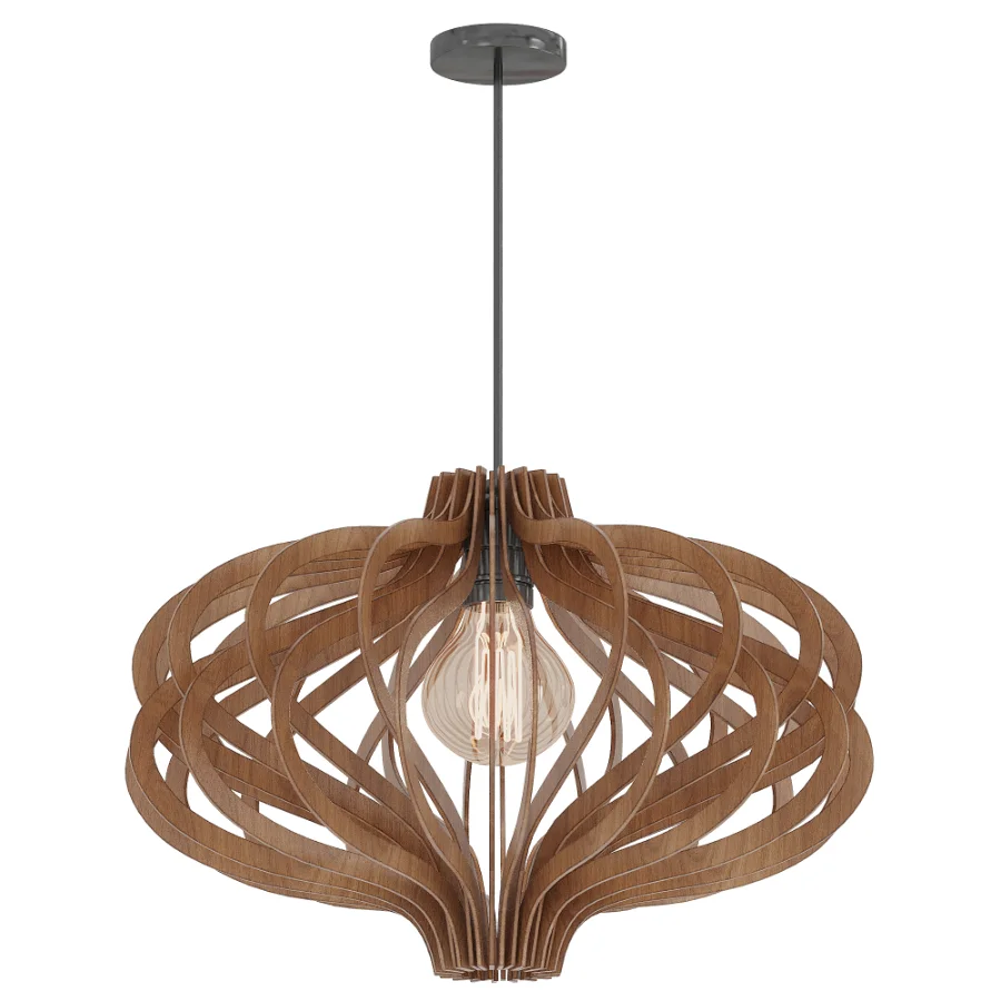 Wooden pendant lamp Orion Walnut - Image 2