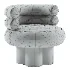 Swivel Boucle Barrel Chair - Thumbnail 7