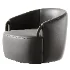 Crate & Barrel Rapallo Swivel Chair - Thumbnail 4