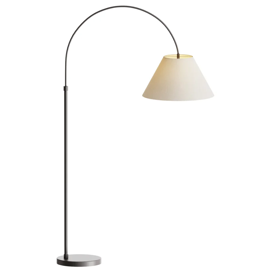 Sinclair Metal Arc Sectional Floor Lamp - Image 4