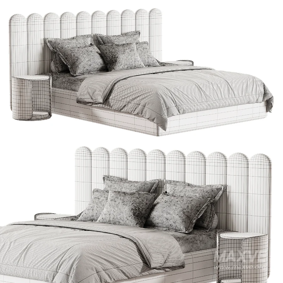 Modern Colline Upholstered King Bed - Image 5