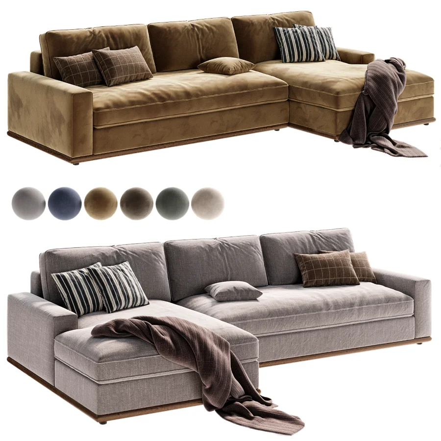 Ethan 2 Piece Chaise Sectional - Image 4