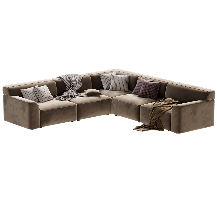 Morell 5 Piece Upholstered Reversible L Sectional - Image 2