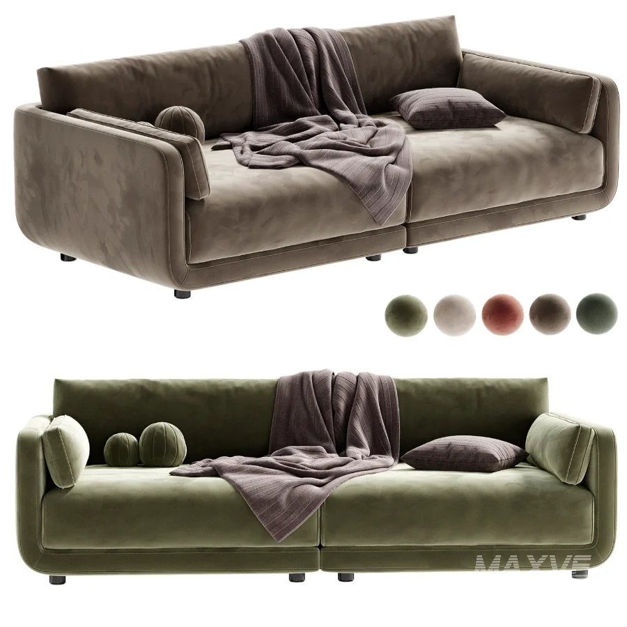 Naples Upholstered Sofa - Image 2