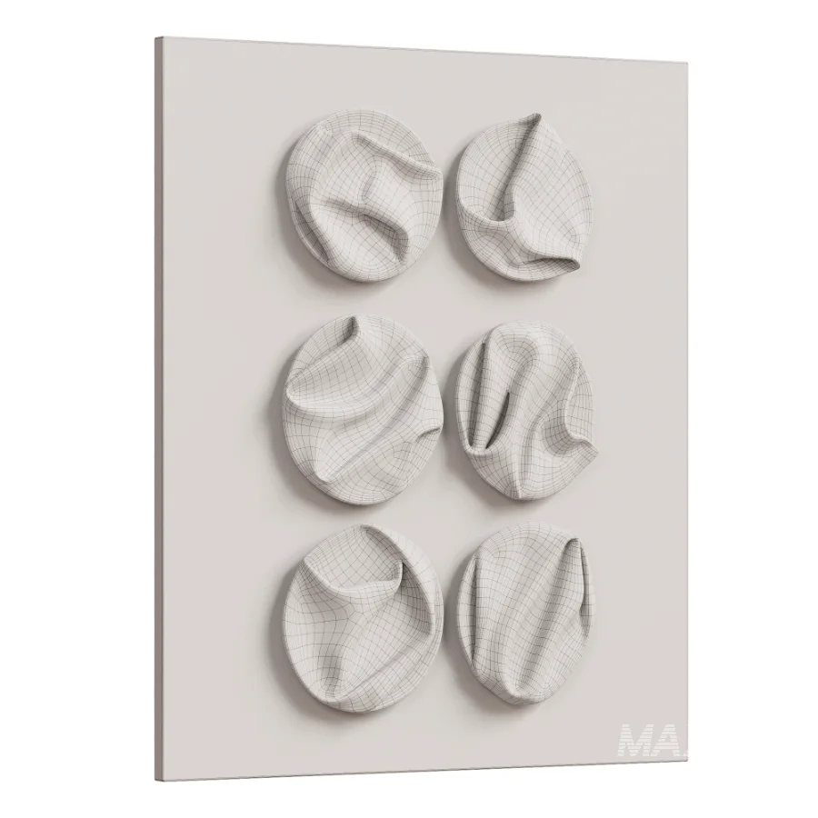 Wall Decor Abstract Folded Round Metal Panel 22 - Image 6