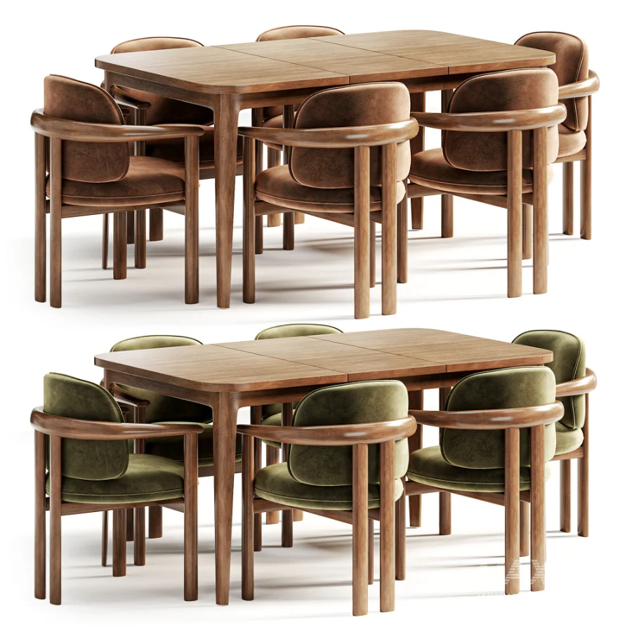 Dining set Teti Chair Extending Dining Table - Image 2