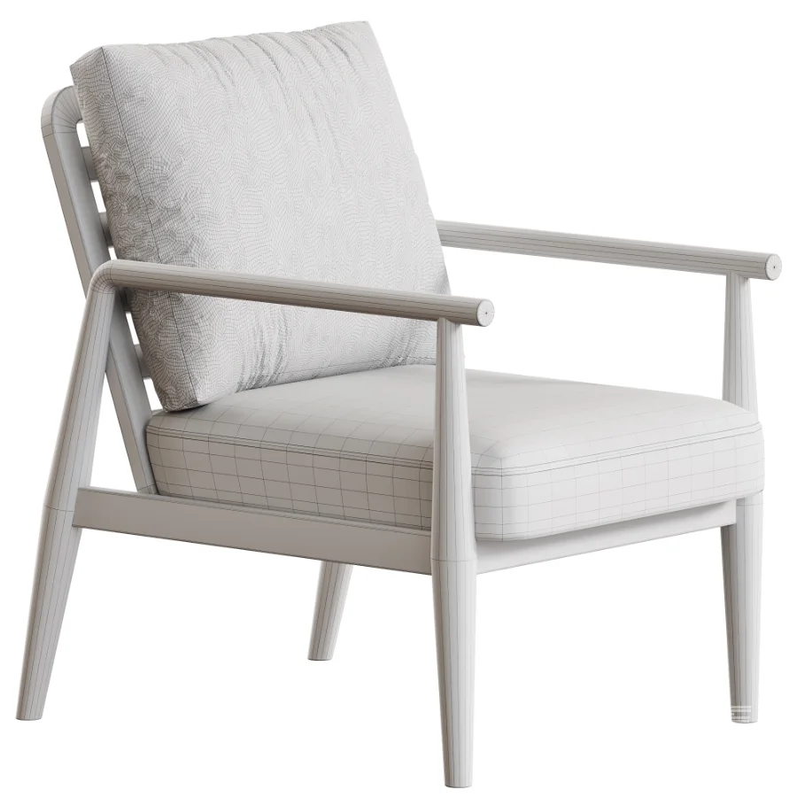 Solid Wood Frame Arm Chair - Image 5