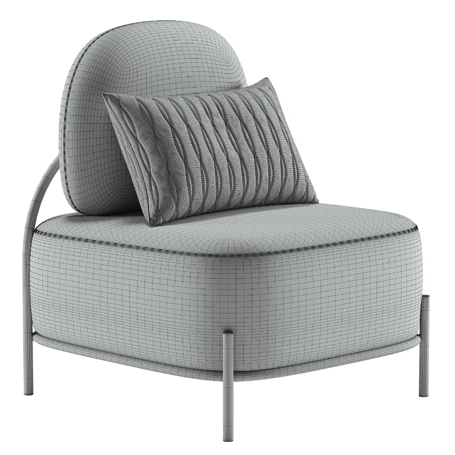 Yellow Linen Accent Chair - Image 6