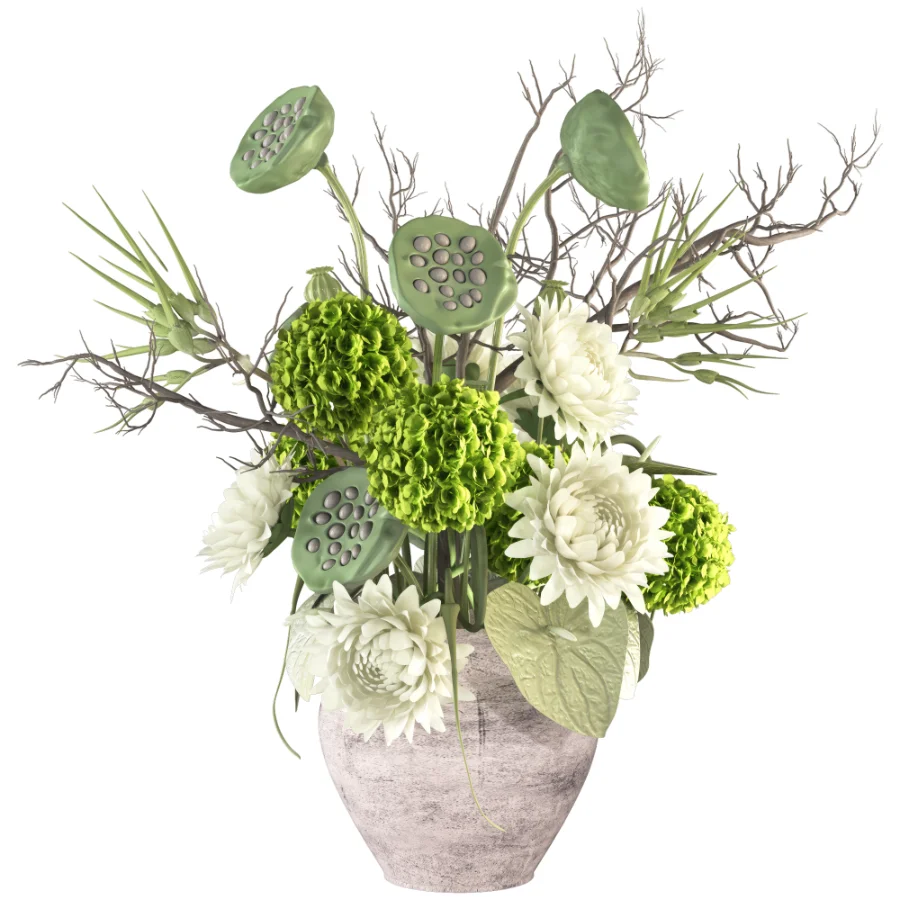 Bouquet of Flowers with Hydrangea 054 - Image 2