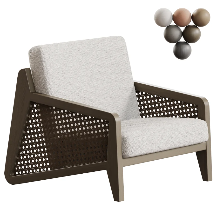 Solid Color Ash Arm Chair - Image 1