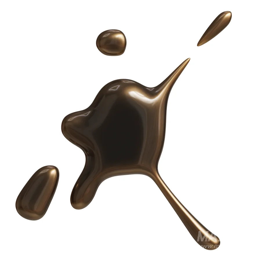 Wall Decor Liquid Chrome Splash - Image 4