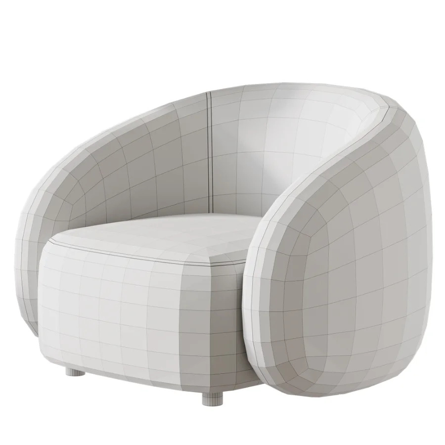 Modern Leather Armchair - Image 5