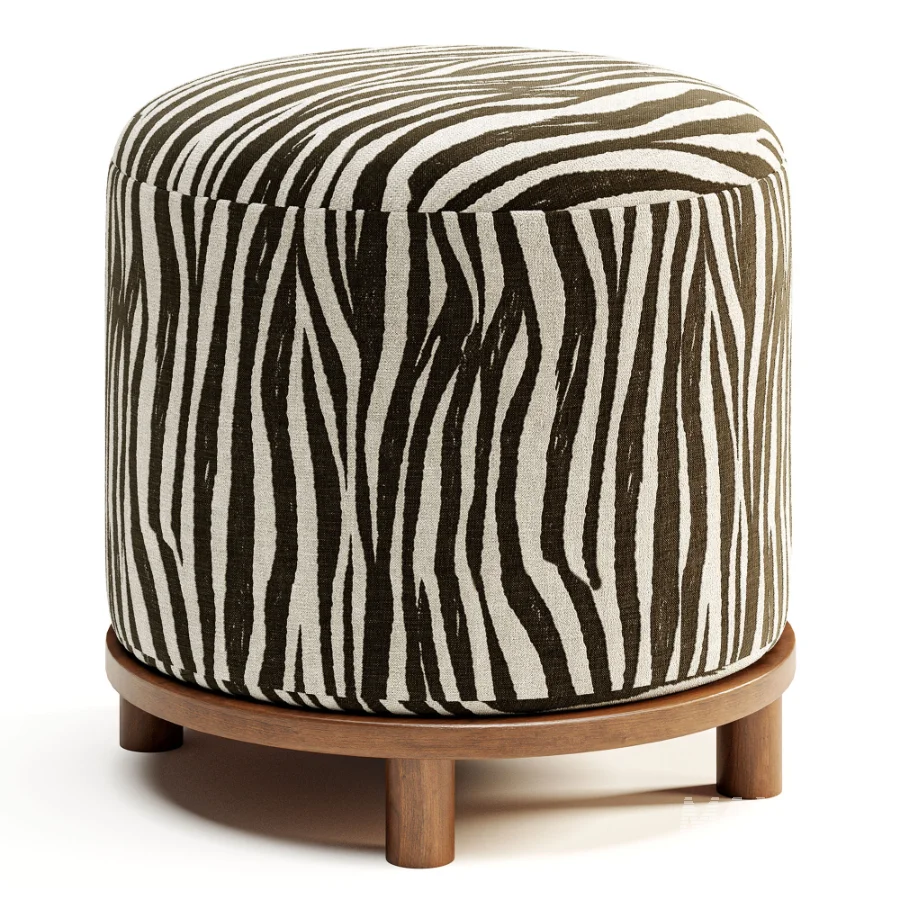Bisou Performance Jacquard Ottoman - Image 6