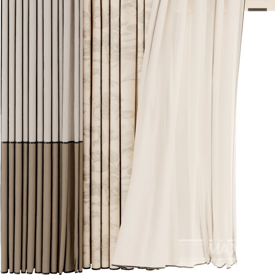 Silk and Cotton Curtain Set 132 - Image 4