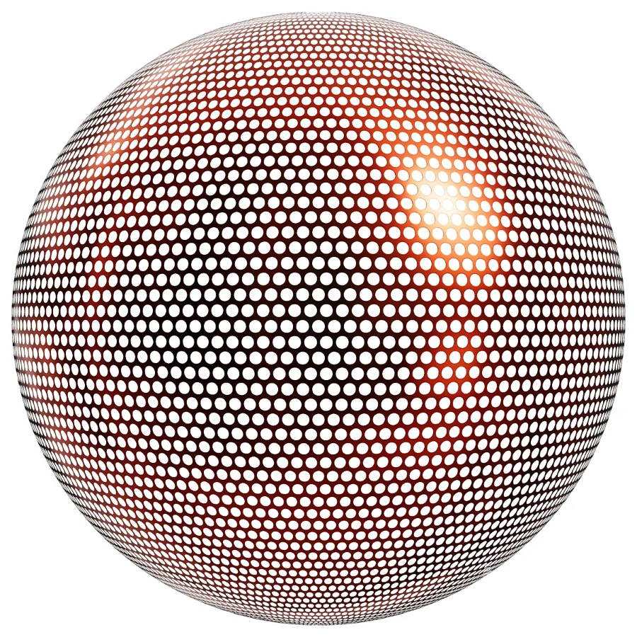 FB327 Metal Patterned circular steel | PBR | 6MAT | 4K - Image 2