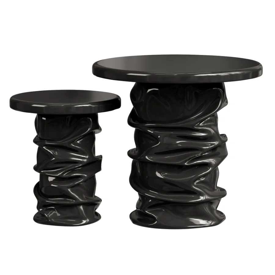 Gemini Set of 2 Purple Side Tables - Image 1