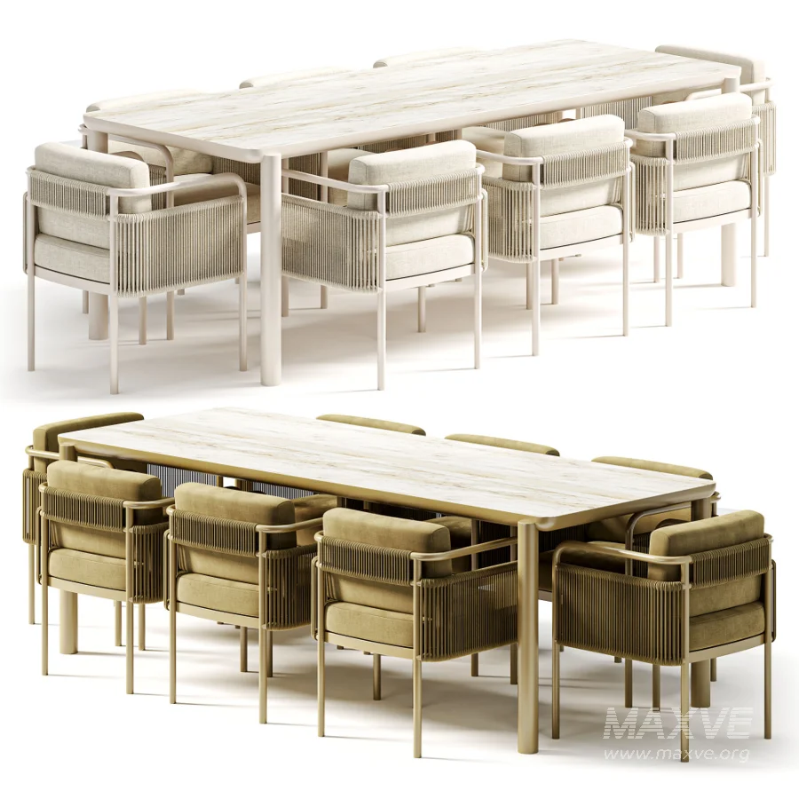 Garden Furniture Part 1 Table Садовая МебельCтол + Стулья - Image 7