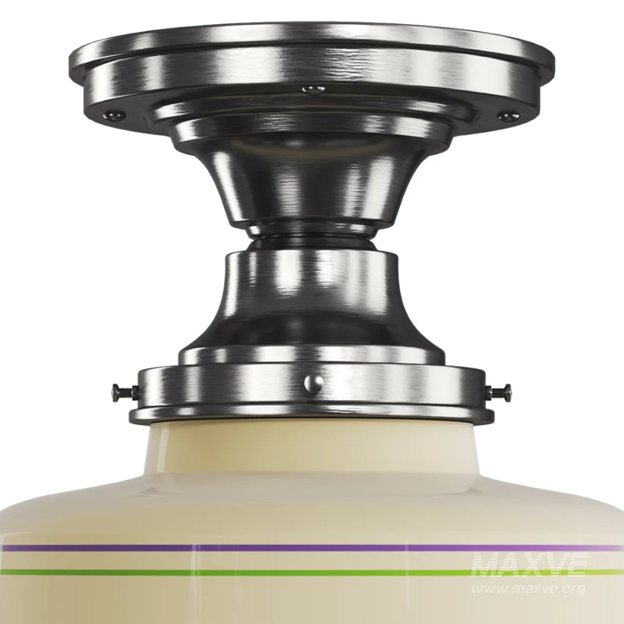 Prismatic Stripe Glass Flush Mount - Image 2