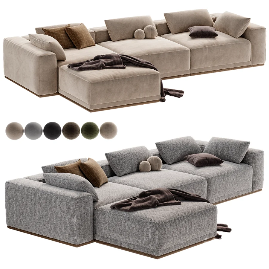Yogi Sofa Chaise Sectional - Image 3