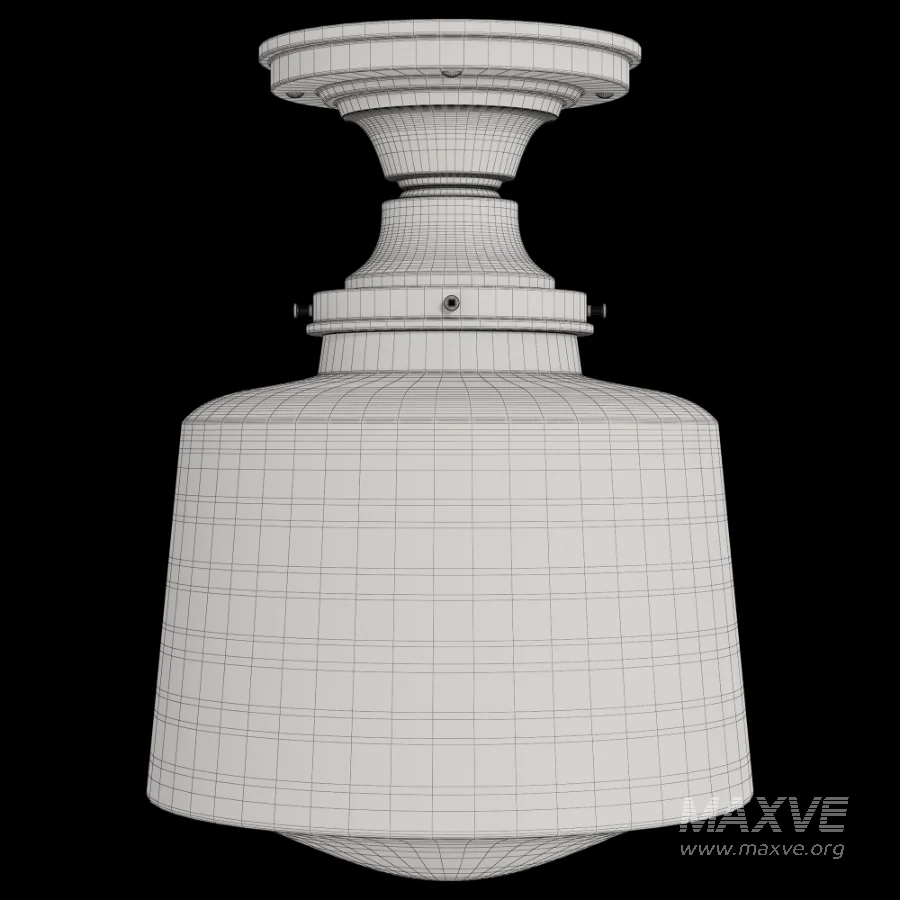 Prismatic Stripe Glass Flush Mount - Image 4