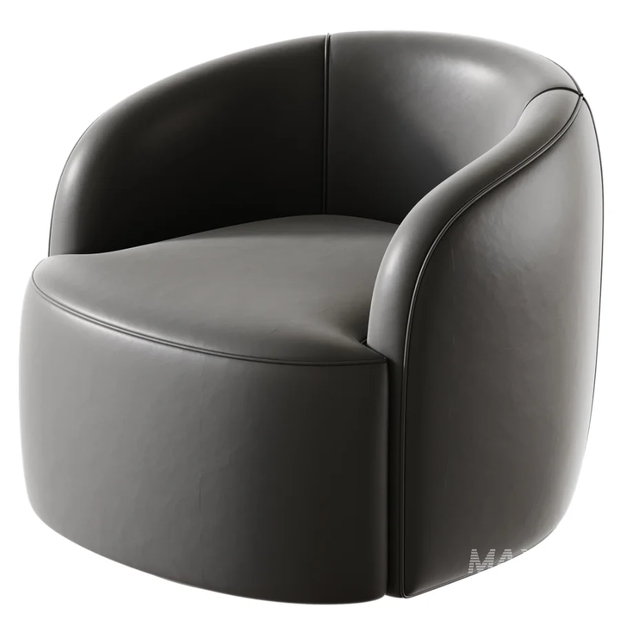 Gwyneth Ivory Boucle Swivel Chair by goop - Image 6