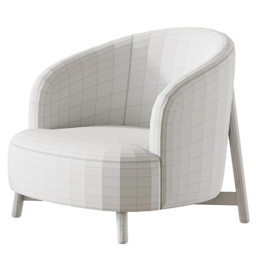 Copine Wood Porada Armchair - Image 5