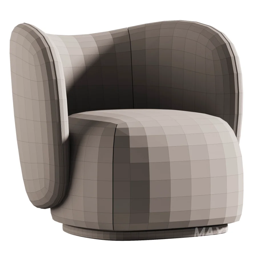 Rico Lounge Chair with Swivel Base - Image 1