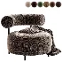 Naduvi Miley Velvet Right Cremekleurig Sofa - Thumbnail 3