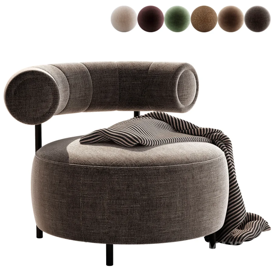 Naduvi Miley Velvet Right Cremekleurig Sofa - Image 3