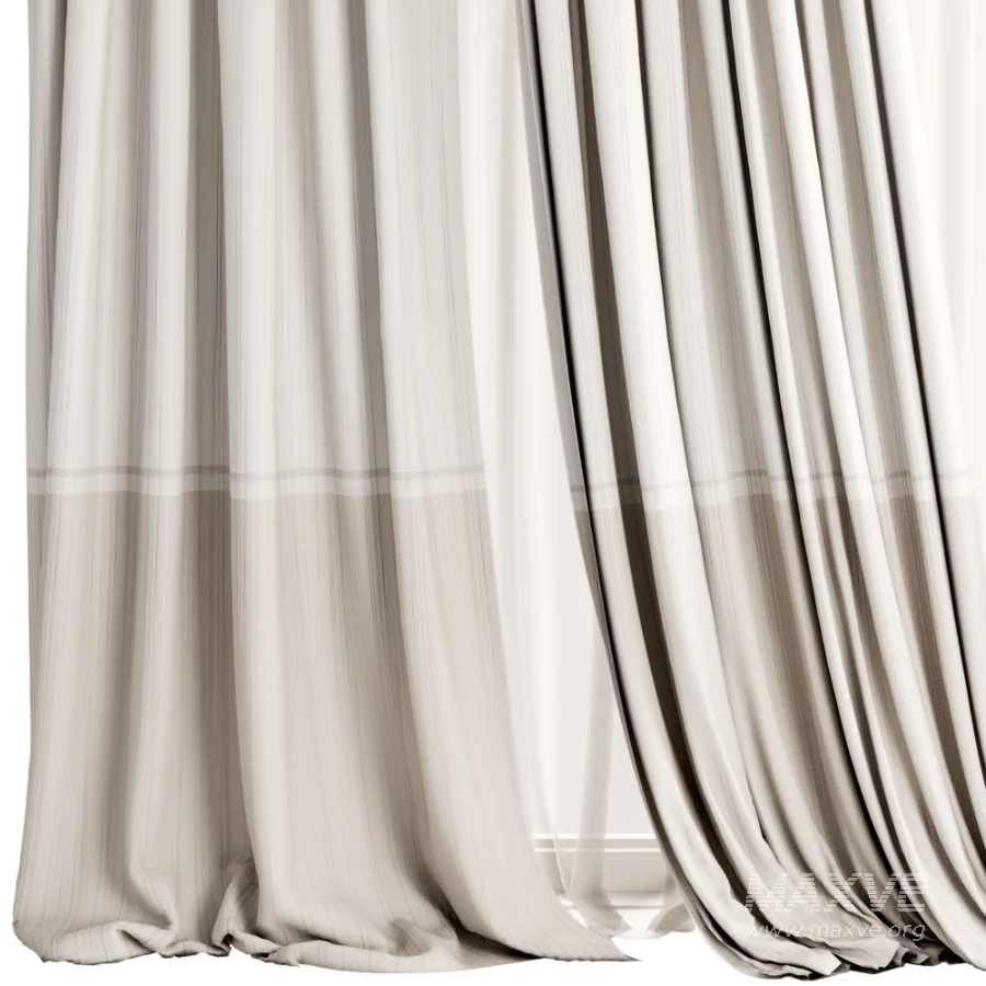 Silk and Cotton Curtain Set 131 - Image 1