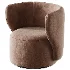 Modern Swivel Barrel Chair - Thumbnail 3