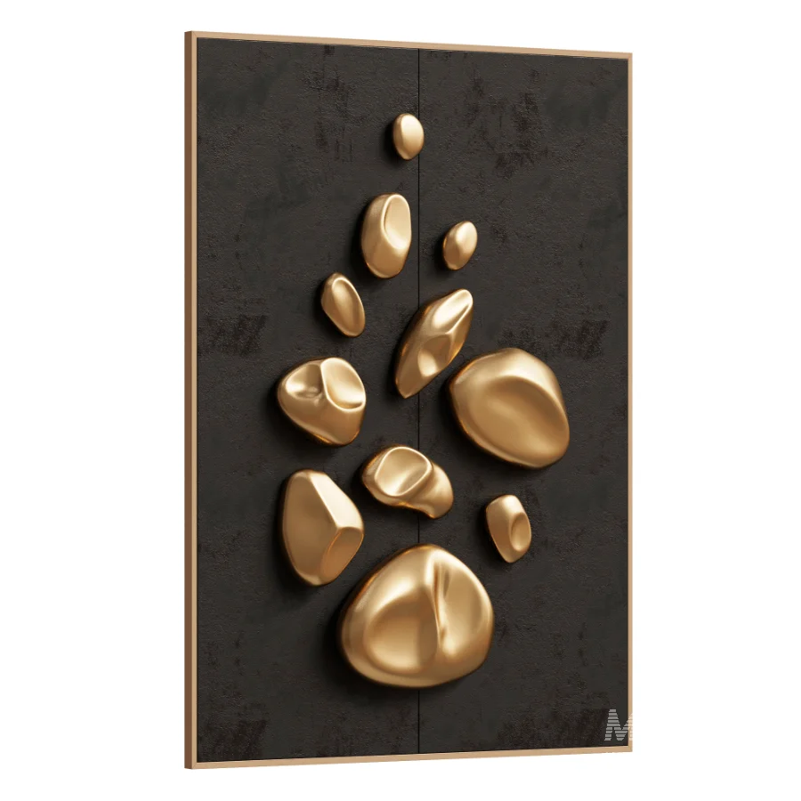 Gold Bubble Wall Decor - Image 2