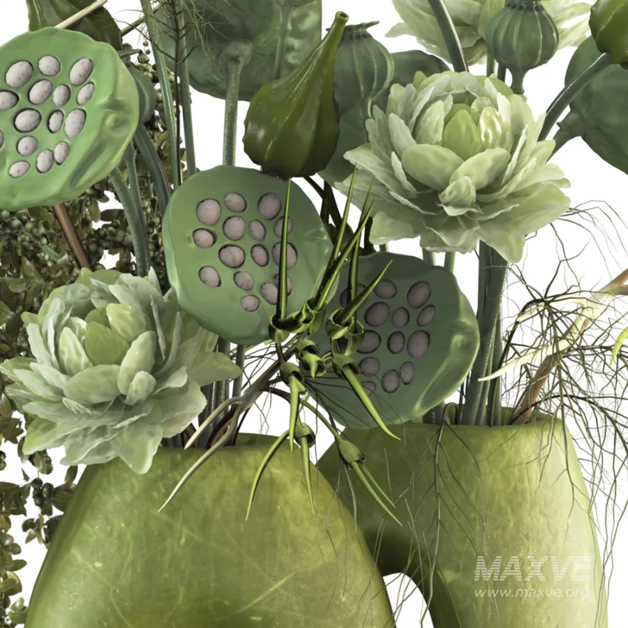 Verdelle Botanical Vase Set 059 - Image 3