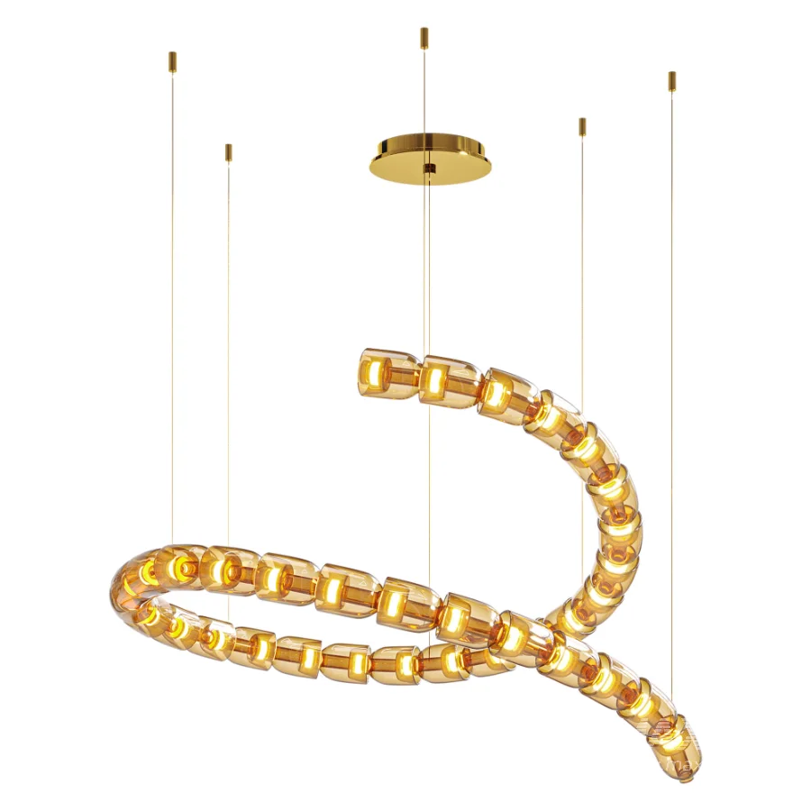 Gabriel Spiral Chandelier Led - Image 1