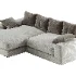 White L Shaped Deep Sofa - Thumbnail 4