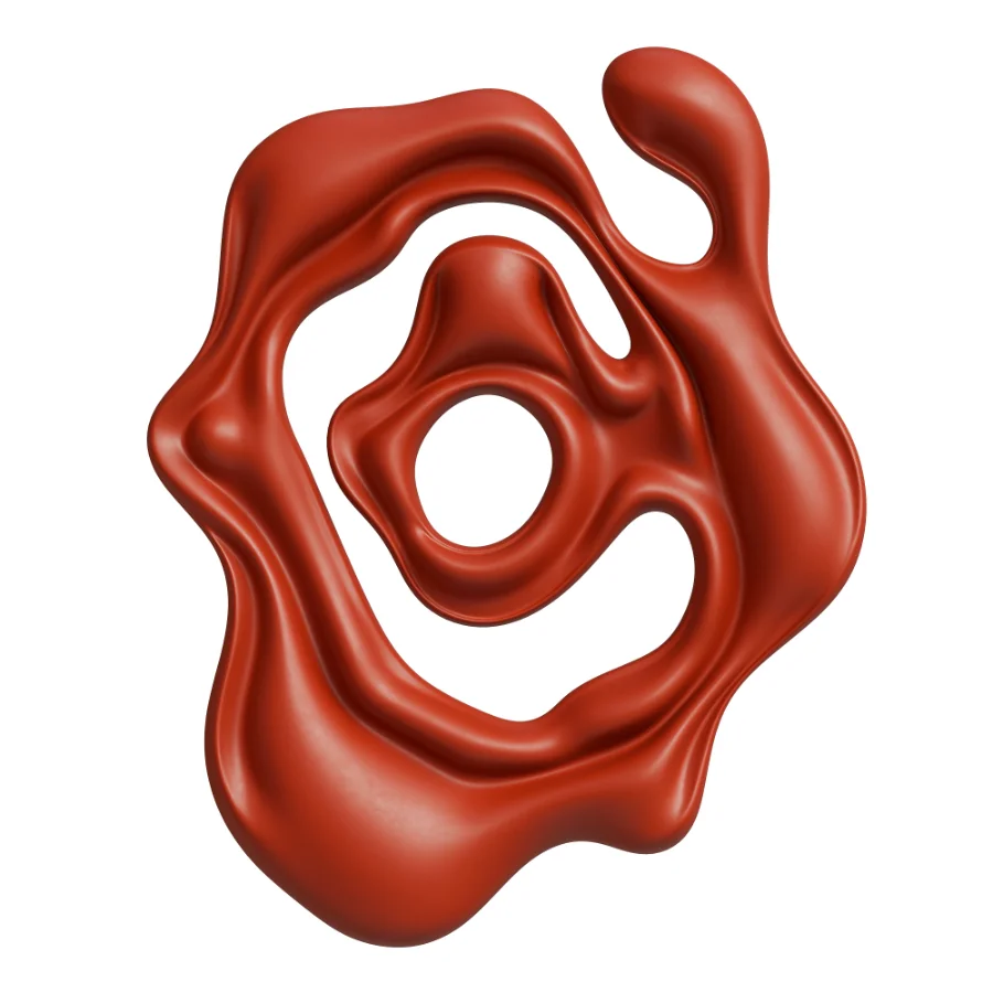 Wall Sculpture Modern Liquid Chrome Metal - Image 3