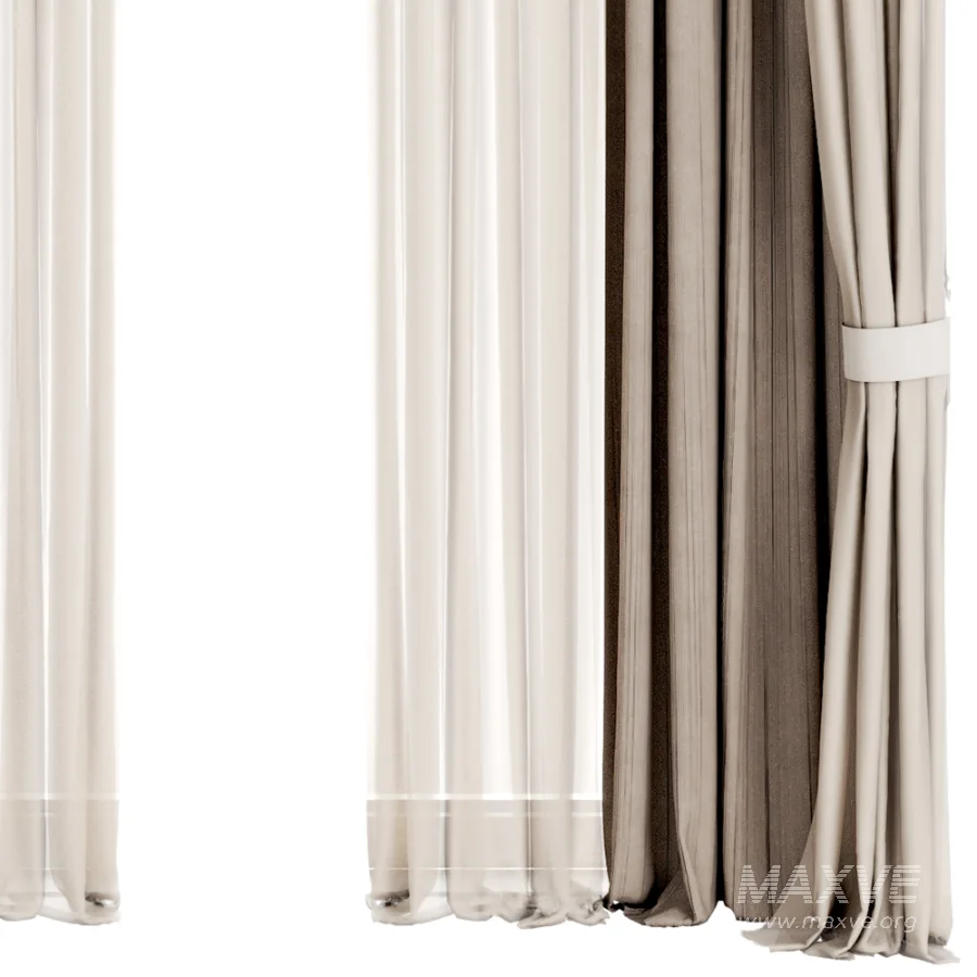 Silk and Cotton Curtain Set 122 - Image 1