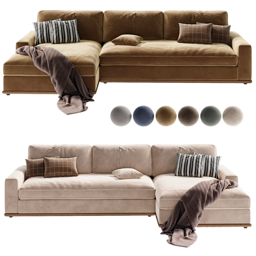 Ethan 2 Piece Chaise Sectional - Image 3