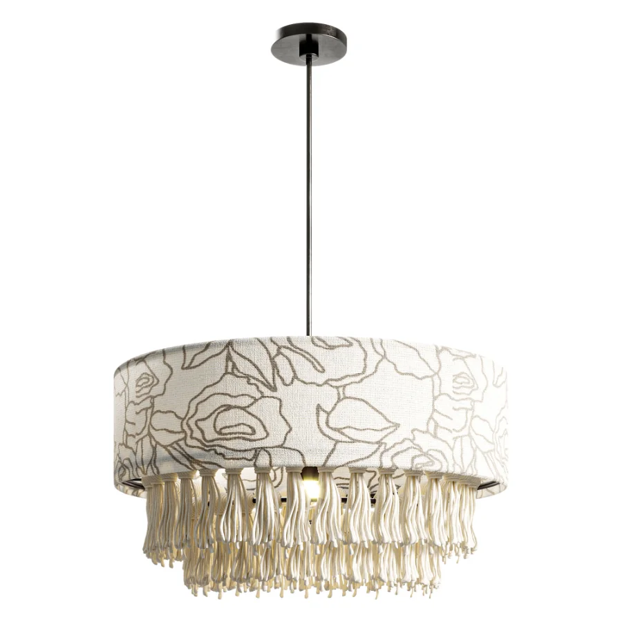 Bohemian Hemp Rope Tassel Chandelier - Image 1