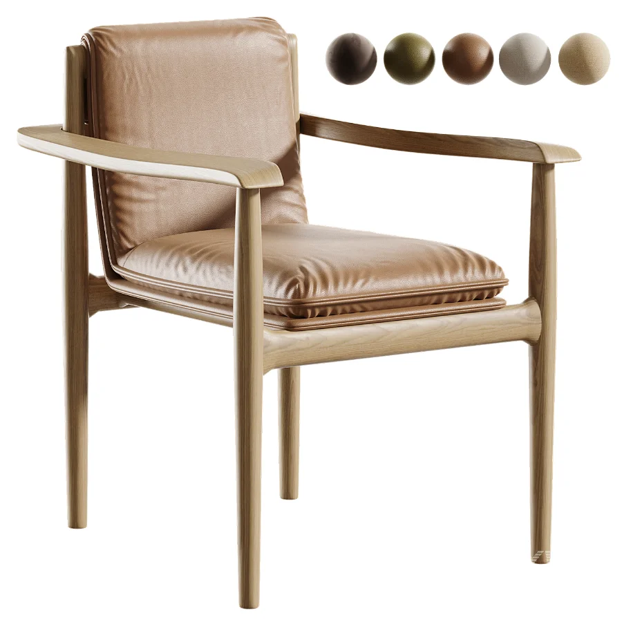 Giorgetti Kumiki Small Armchair Dining Chair - Image 2