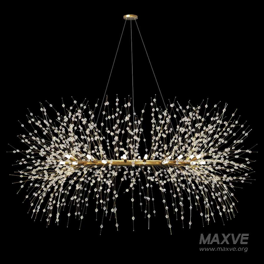 Modern light crystal chandelier - Image 1