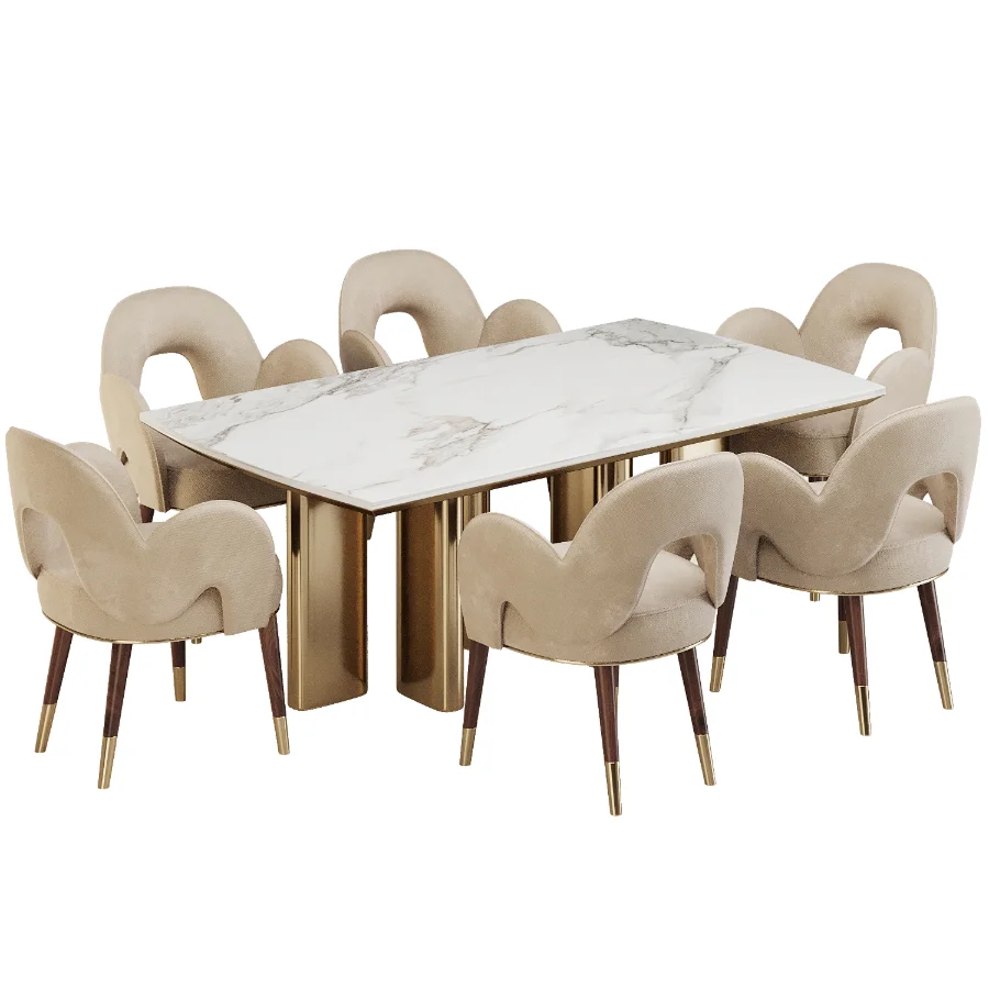 Dinning chair and table384 - Image 1