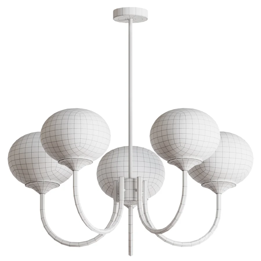 Brass Modern Chandelier - Image 3