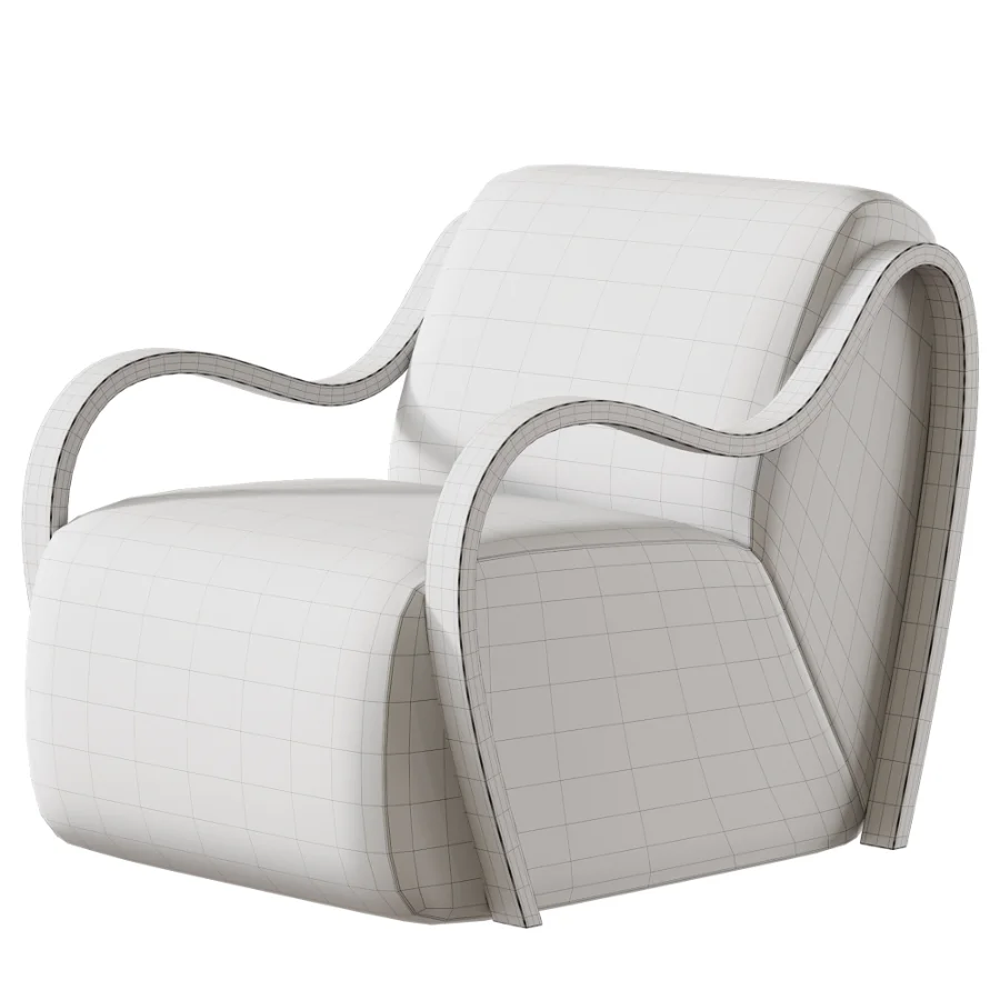 Upholstered Lounge Chair - Image 4