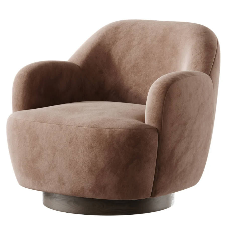 Spring Modern Upholstered Swivel Accent Chair - Image 3