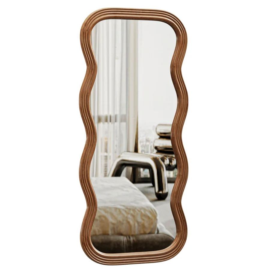 Frances Natural Floor Mirror - Image 2