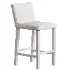 Morgan Armless Fabric Bar Counter Stool - Thumbnail 5