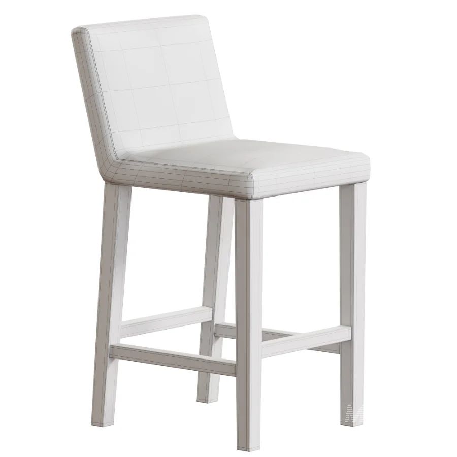 Morgan Armless Fabric Bar Counter Stool - Image 5